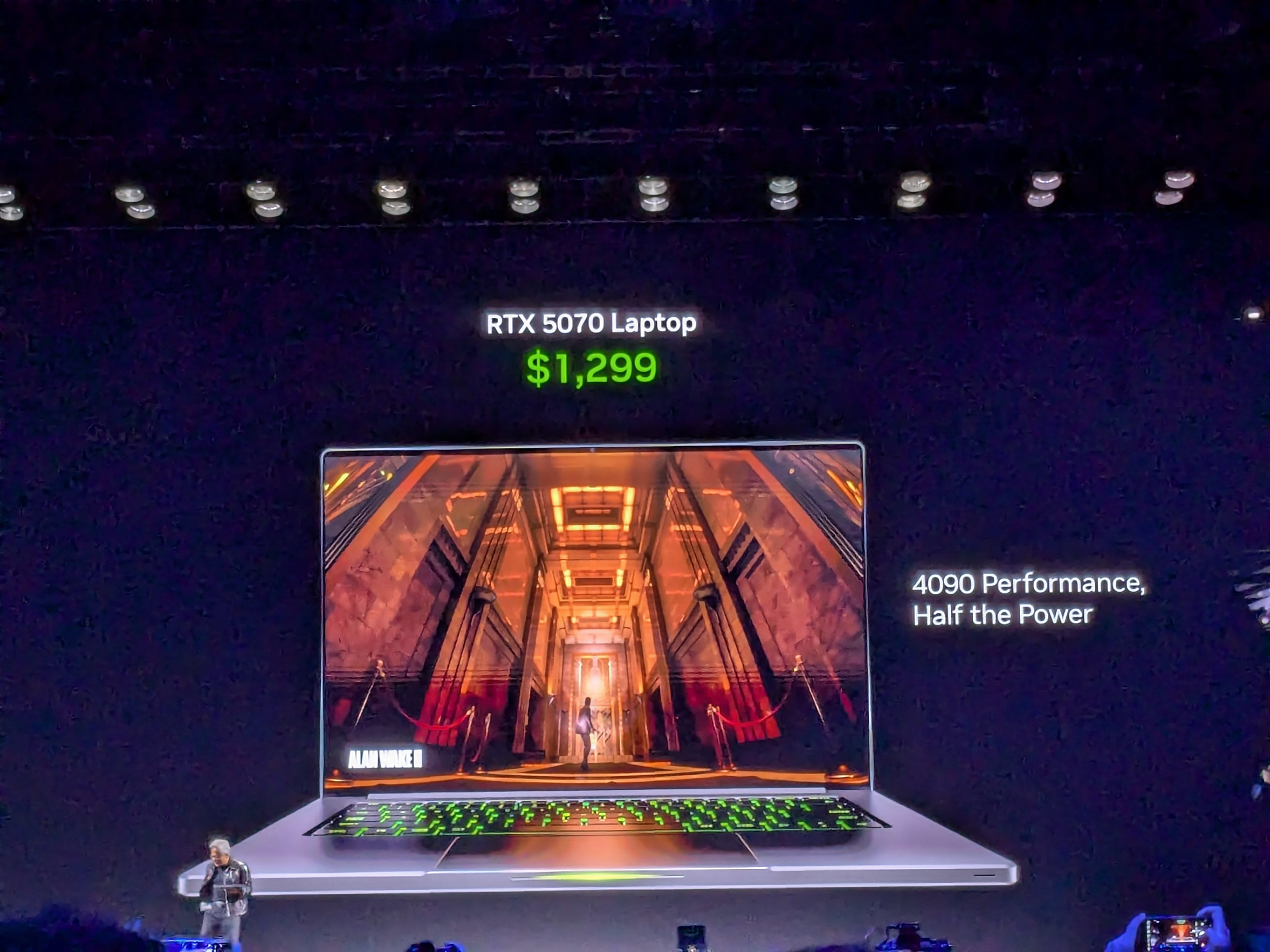 Jensen Huang, CEO NVIDIA, speaking at a keynote