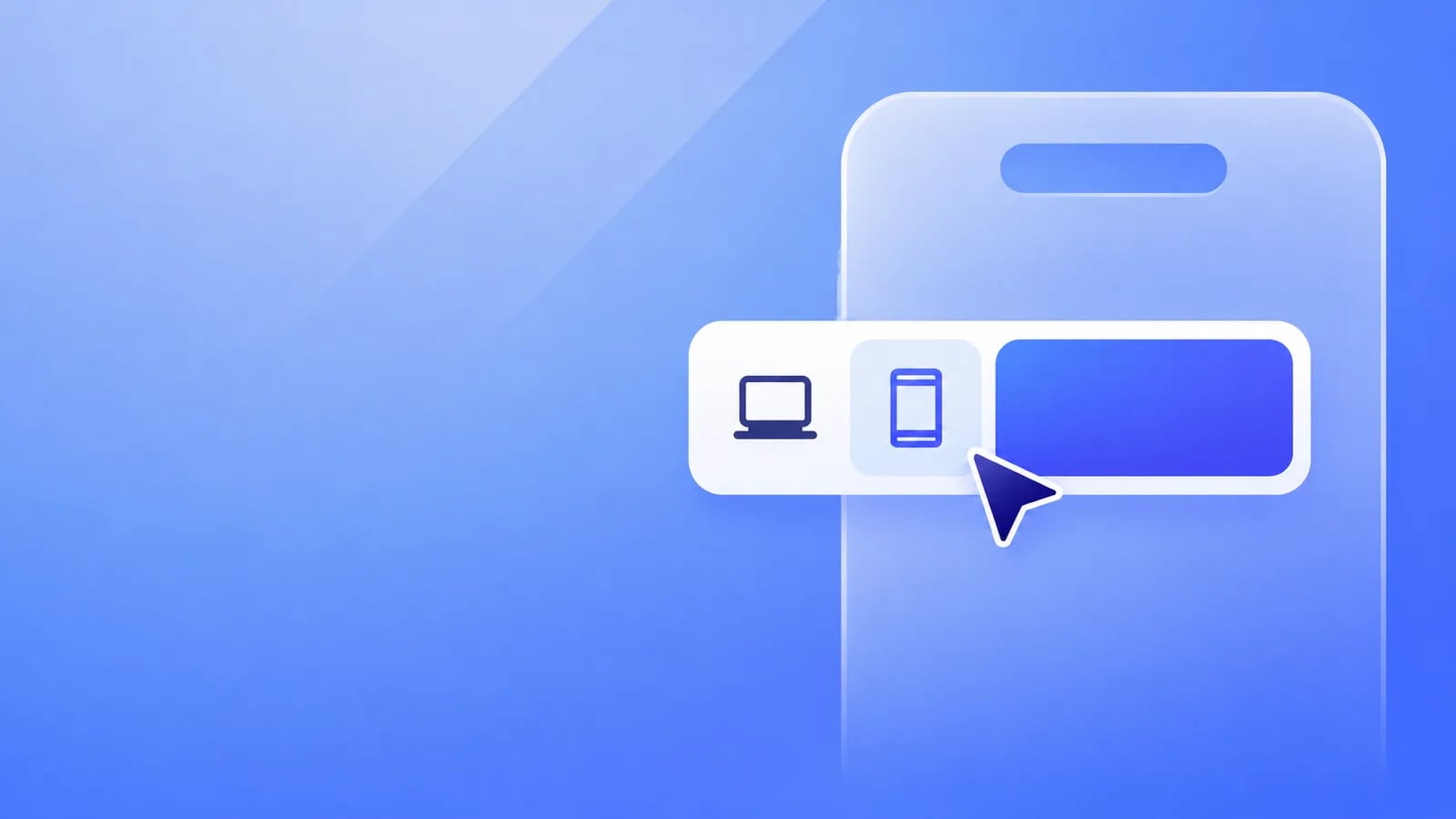 Responsive website preview across laptop, phone, and tablet screens
