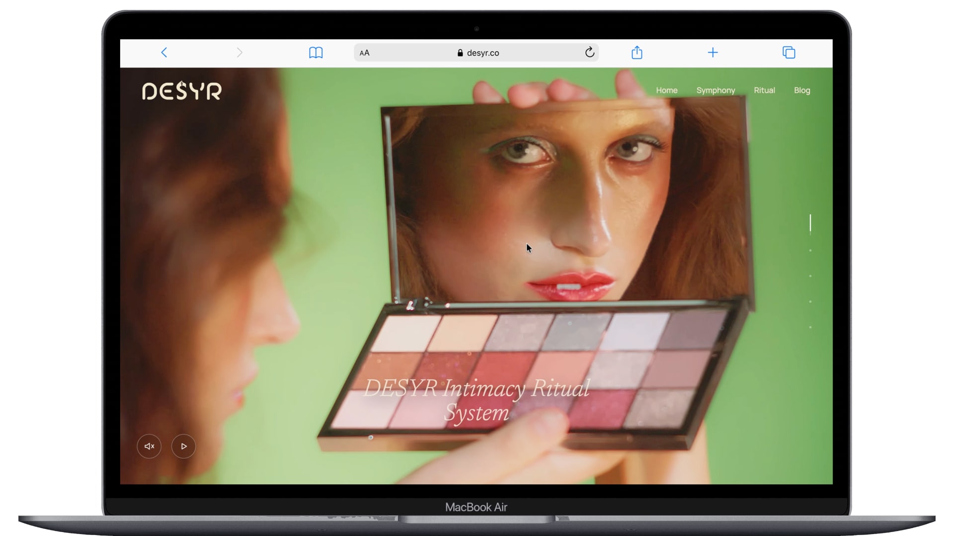 Desyr brand site preview