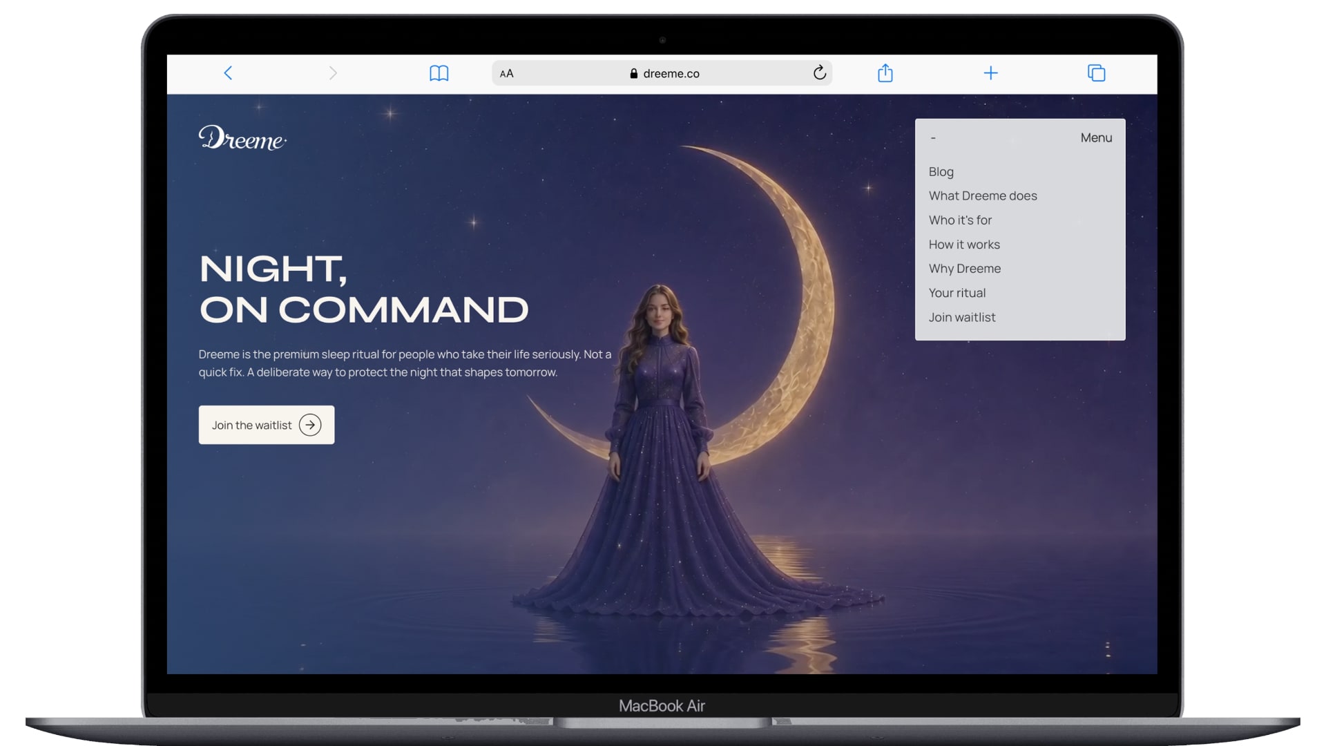 Dreeme brand site preview