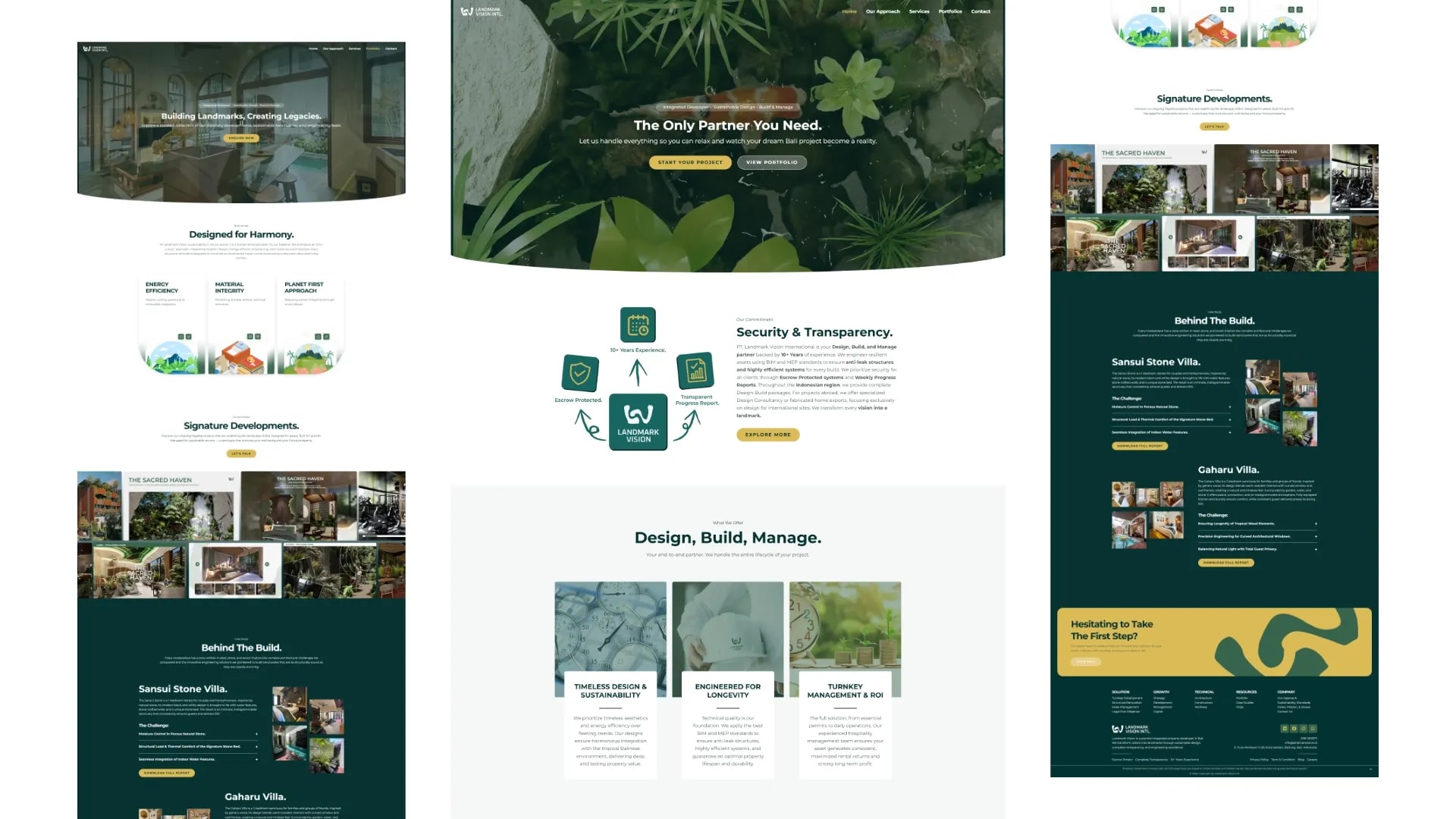 Landmark Vision International company profile website preview